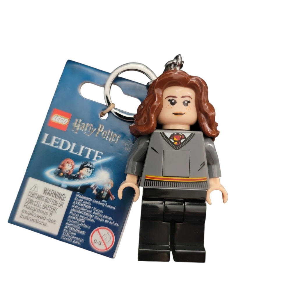 LEGO Harry Potter Hermione Granger LEDLite Keychain Unisex Gray New Light Up